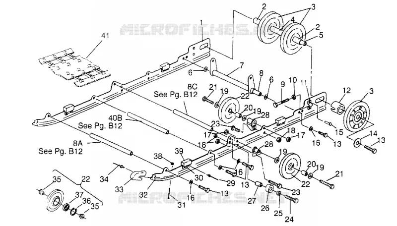 MONTAGGIO SOSPENSIONE 440 XCR 0951660 (4929112911B011)