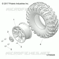 OPT, BLACK, ALUMINUM RUOTA ANTERIORES