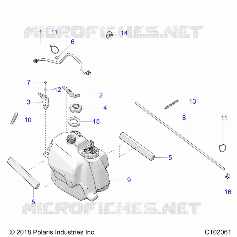 SISTEMA DI ALIMENTAZIONE CARBURANTE, FUEL TANK ASM.