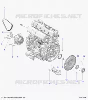 ENGINE, ALTERNATORE, FLYWHEEL, AND STARTER