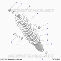 SUSPENSION, REAR SHOCK MONTAGGIO