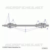 TRASMISSIONE, FRONT HALF SHAFT
