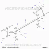 SUSPENSION, BARRA DI STABILIZZAZIONE, REAR