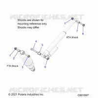 SUSPENSION, SHOCK MONTAGGIO, REAR SUSP.