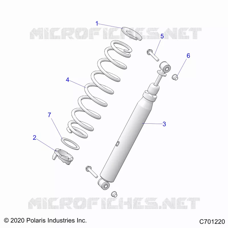 SUSPENSION, REAR SHOCK MONTAGGIO