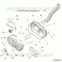 DRIVE TRAIN, COPERCHIO FRIZIONE AND DUCTING