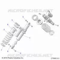 SUSPENSION, REAR SHOCK MONTAGGIO