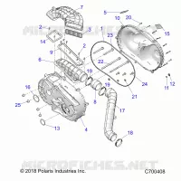 DRIVE TRAIN, COPERCHIO FRIZIONE AND DUCTING