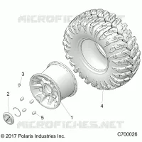 OPT, MACHINED BLACK. ALUMINUM RUOTA POSTERIORES