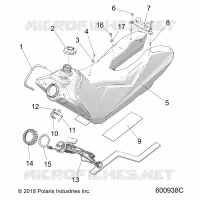 SISTEMA DI ALIMENTAZIONE CARBURANTE, FUEL TANK ASM.
