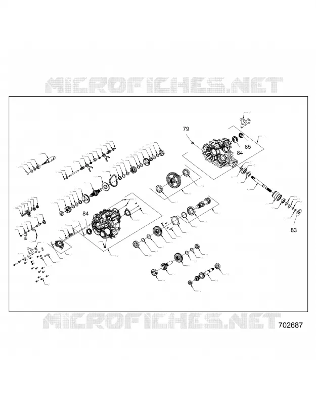 DRIVE TRAIN, PRINCIPALE SCATOLA INGRANAGGI INTERNALS