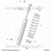 SUSPENSION, AMMORTIZZATORE POSTERIORE