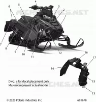 DECALS, POLARIS BLUE SIDE PANEL OPTION