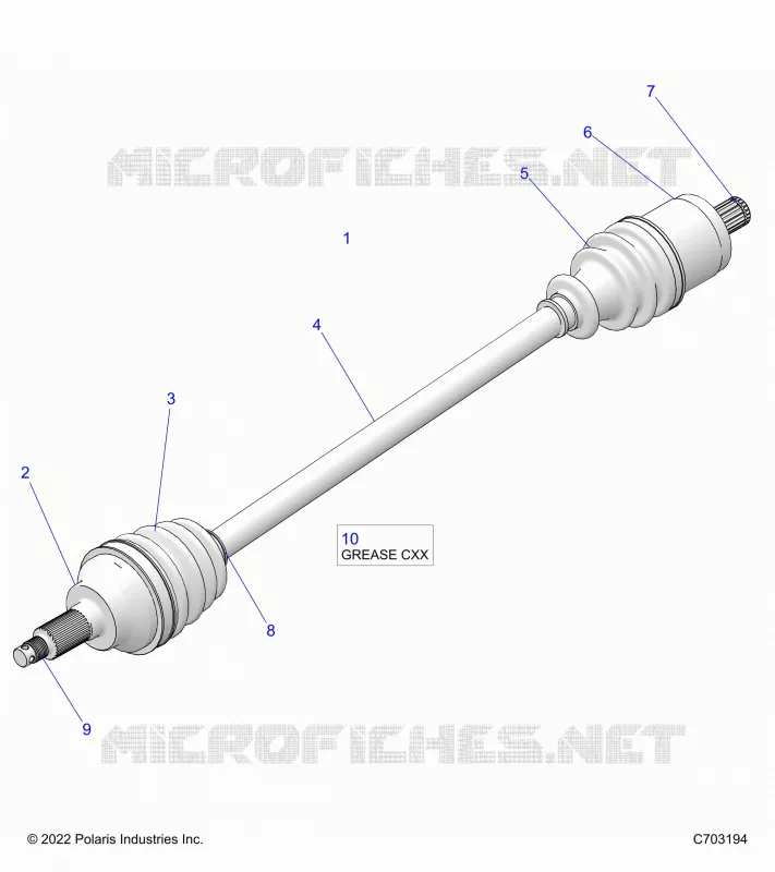 TRASMISSIONE, HALF SHAFT, FRONT