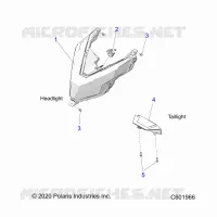 ELETTRICO, HEADLIGHT AND TAILLIGHT