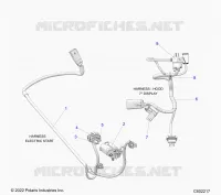 ELETTRICO, WIRE HARNESS, HOOD, ELECTRIC START