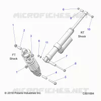 SUSPENSION, SHOCK MONTAGGIO, REAR SUSP.