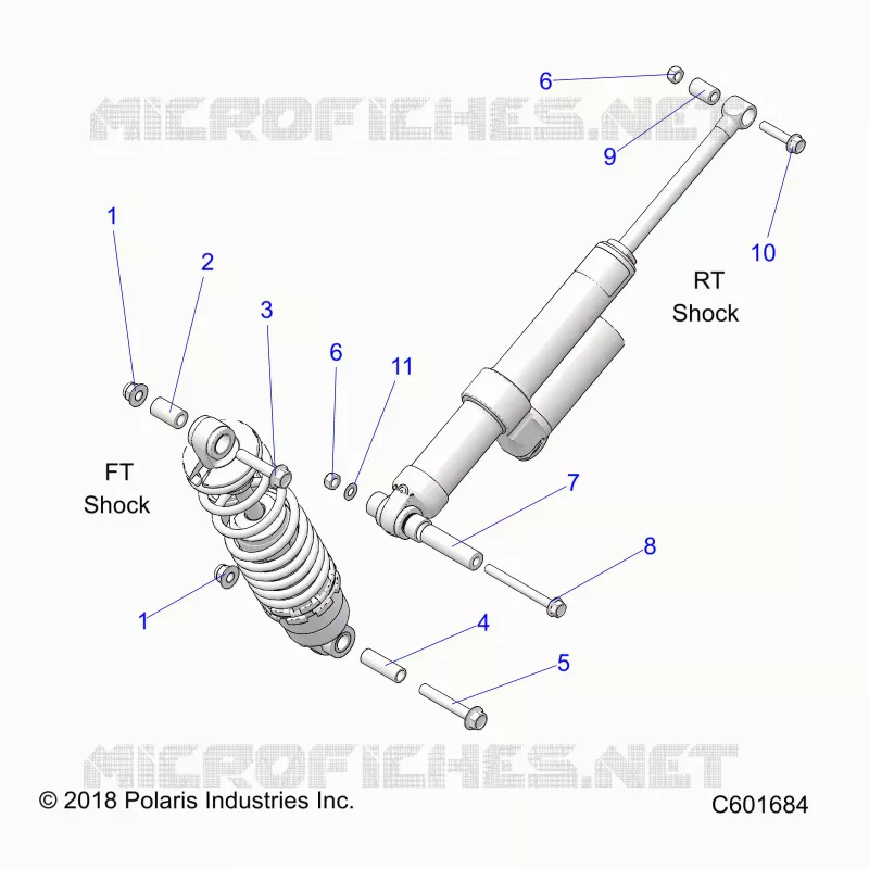 SUSPENSION, SHOCK MONTAGGIO, REAR SUSP.