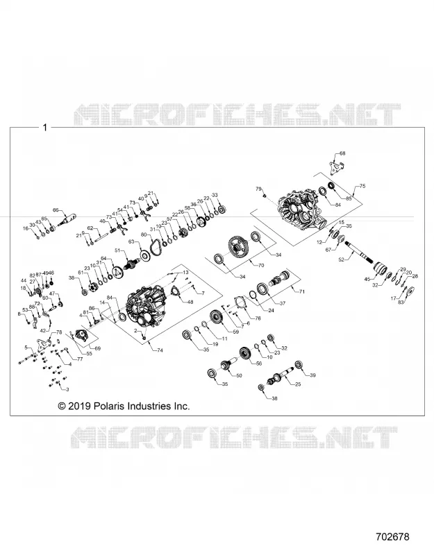 DRIVE TRAIN, PRINCIPALE SCATOLA INGRANAGGI INTERNALS