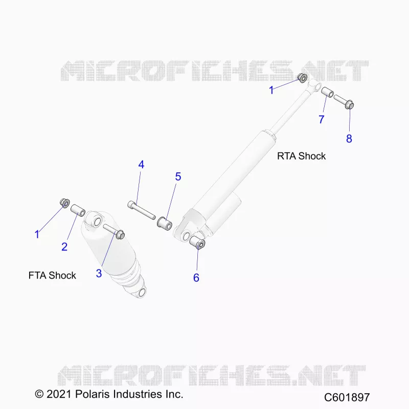 SUSPENSION, SHOCK MONTAGGIO, REAR SUSP.