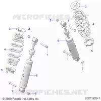 SOSPENSIONE POSTERIORE SHOCK AND MOUNTING