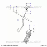 CONTROLS, FOOT CONTROLS AUTO- T23AAFGB/HB/PGD/HD/RGB/HB ALL OPZIONI  (C0514451)