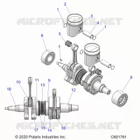 ENGINE, PISTON AND ALBERO MOTORE