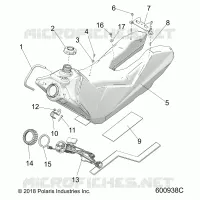 SISTEMA DI ALIMENTAZIONE CARBURANTE, FUEL TANK ASM.