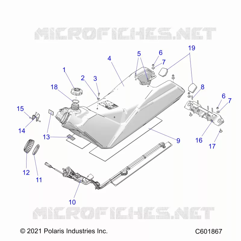 SISTEMA DI ALIMENTAZIONE CARBURANTE, FUEL TANK ASM.