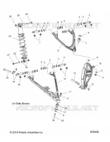 SUSPENSION, CONTROL ARMS, SHOCK MNTG, AND SPINDLE