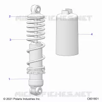 SUSPENSION, SHOCK ANTERIORE TRACK