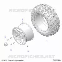RUOTAS, REAR TIRE