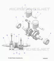 ENGINE, PISTON AND ALBERO MOTORE