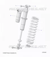 SUSPENSION, REAR SHOCK MONTAGGIO