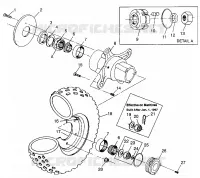 RUOTA ANTERIORE Magnum 4X4 W97AC42A, Swedish Magnum 4X4 S97AC42E and Norwegian (4940834083B003)