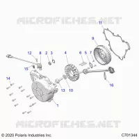 ENGINE, STATOR AND FLYRUOTA