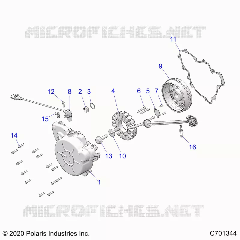 ENGINE, STATOR AND FLYRUOTA