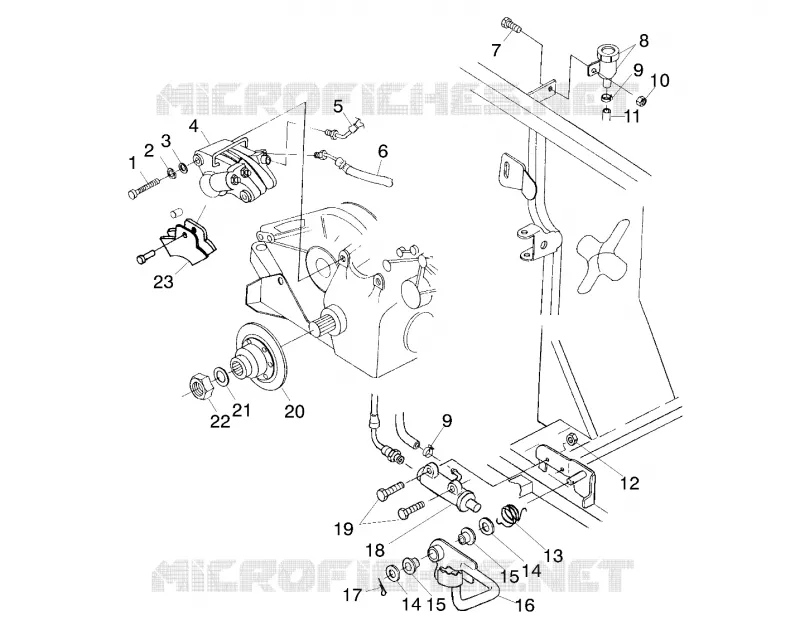 FRENO POSTERIORE/FOOT PEDAL