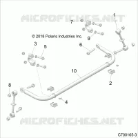 SUSPENSION, POSTERIORE STRUT STABILIZZATORE
