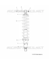 SUSPENSION, AMMORTIZZATORE POSTERIORE TRACK (7043994)