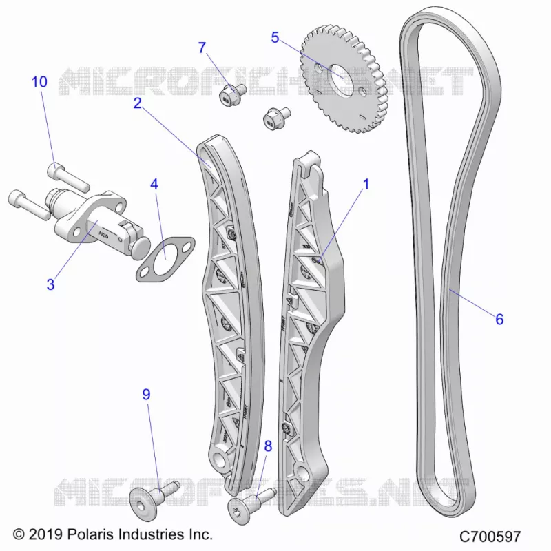 CAM CATENA AND TENSIONER