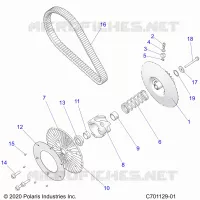 TRASMISSIONE, SECONDARY CLUTCH/BELT