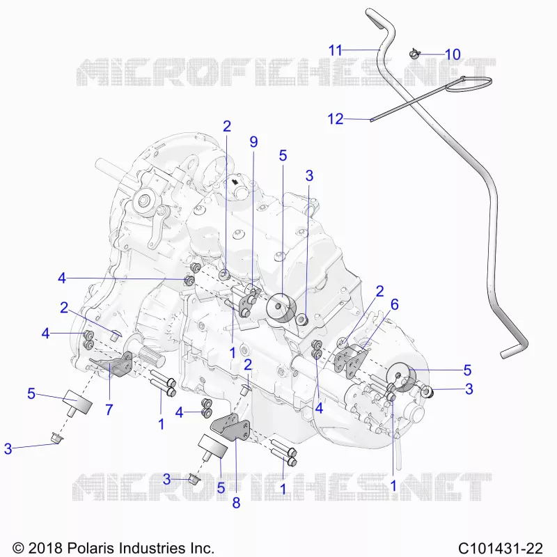 ENGINE, TRASMISSIONE MOUNTING & LONG BLOCK