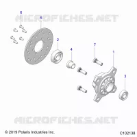 RUOTAS, FRONT HUB AND BRAKE DISK