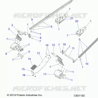 CHASSIS, PROTEZIONE FRIZIONE AND FOOTRESTS