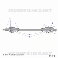 TRASMISSIONE, FRONT HALF SHAFT