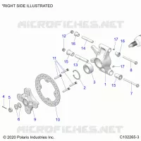 SOSPENSIONE POSTERIORE HUBS, CARRIER AND BRAKE DISC