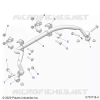 SUSPENSION, REAR BARRA DI STABILIZZAZIONE