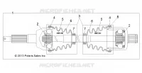 DRIVE TRAIN, POSTERIORE DRIVE SHAFT