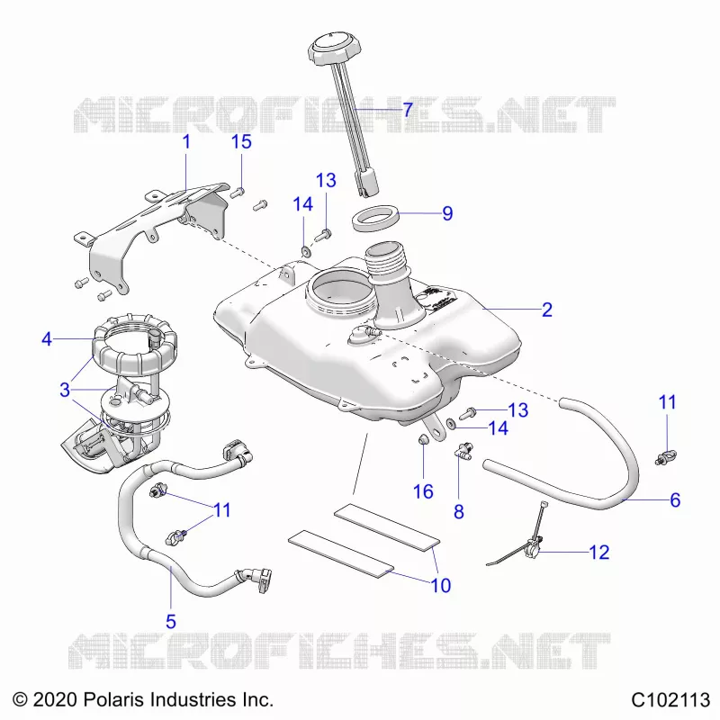 SISTEMA DI ALIMENTAZIONE CARBURANTE, FUEL TANK ASM.